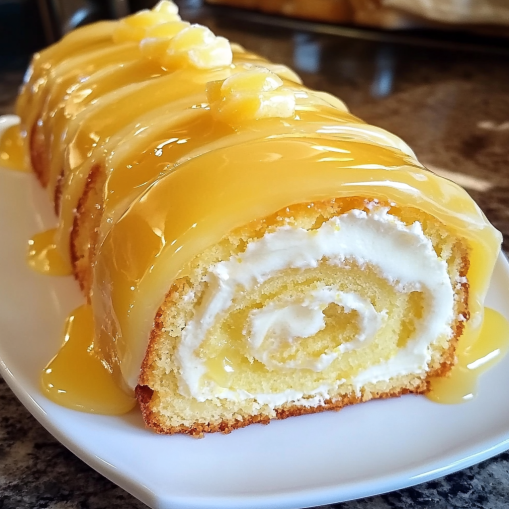 lemon-cream-roll-cake-with-lemon-glaze