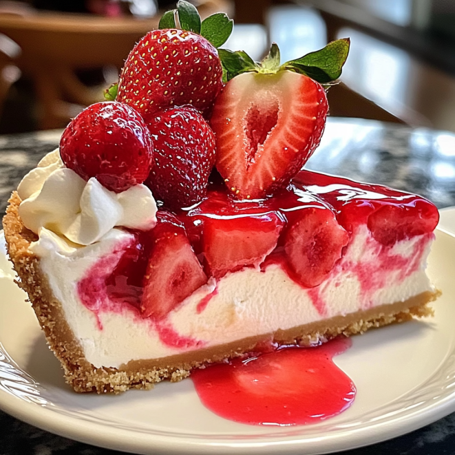 strawberry-swirl-cheesecake