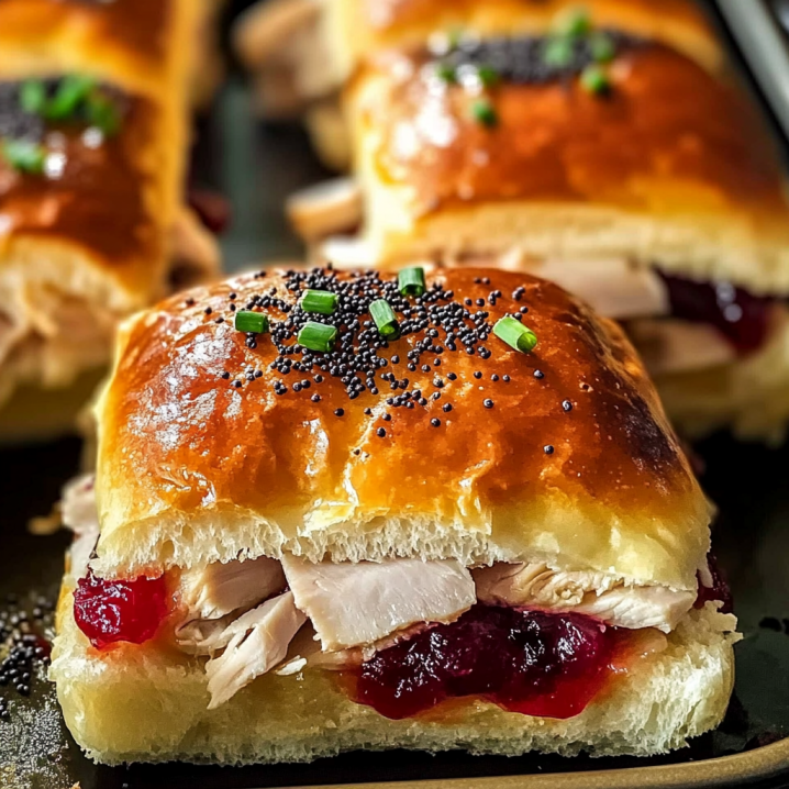 baked-cranberry-turkey-sliders