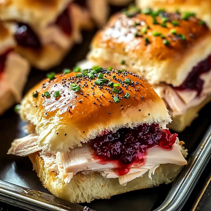 baked-cranberry-turkey-sliders