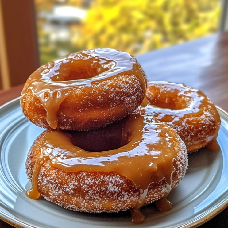 pumpkin-apple-cider-donuts-caramel-drizzle