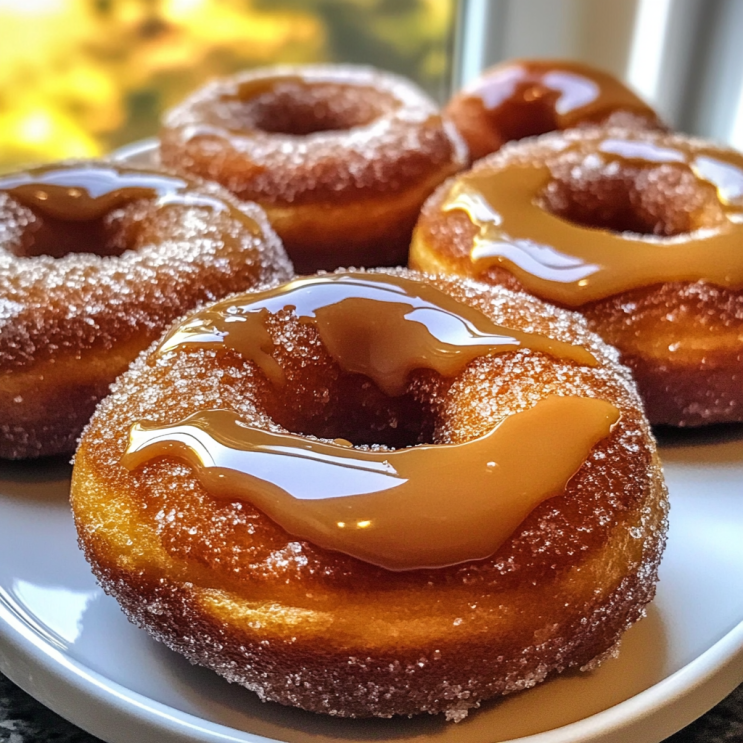 pumpkin-apple-cider-donuts-caramel-drizzle