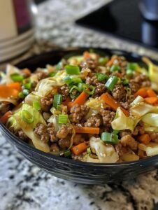 Low Carb Mongolian Ground Beef & Cabbage – Easy Keto Dinner Recipe