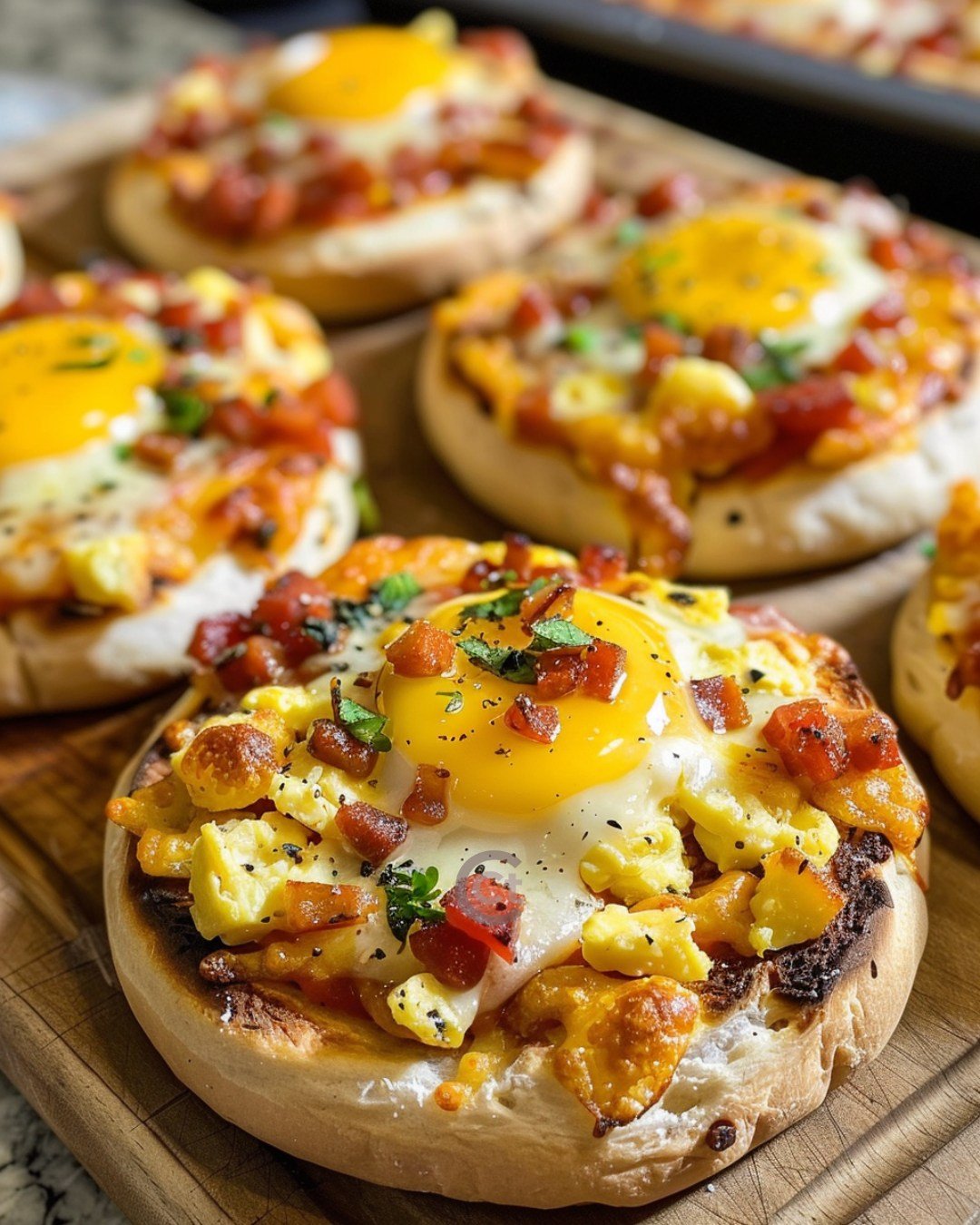 english-muffin-breakfast-pizzas