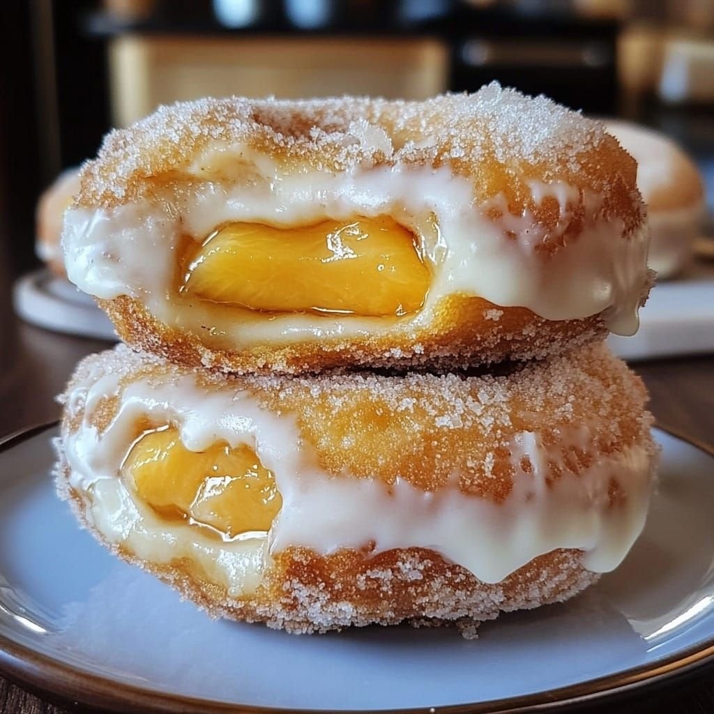 Peach-Cobbler -Cheesecake-Donuts