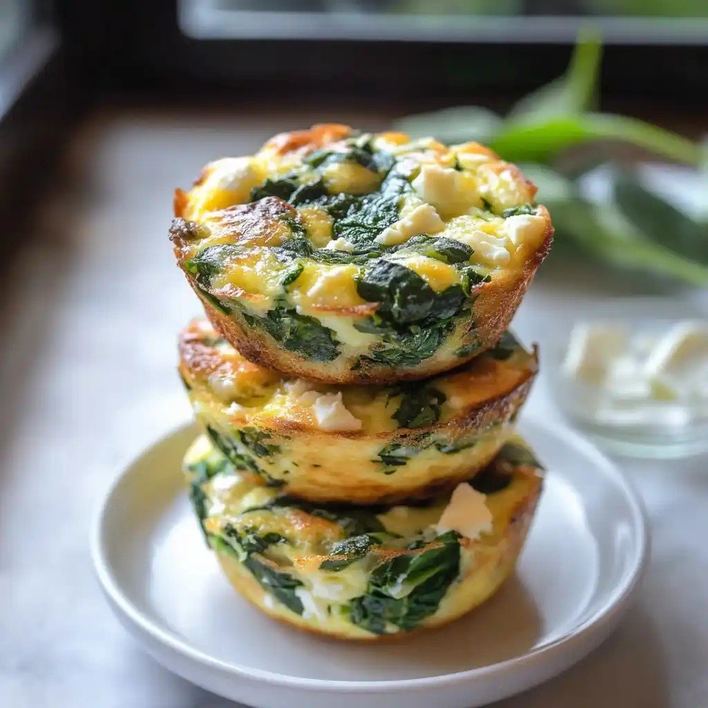 Spinach-and-feta-Egg Muffins