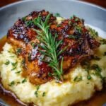 Chipotle-Honey-Chicken Thighs-Loaded-with Protein-&-Smoked Gouda-Mashed-Potatoes