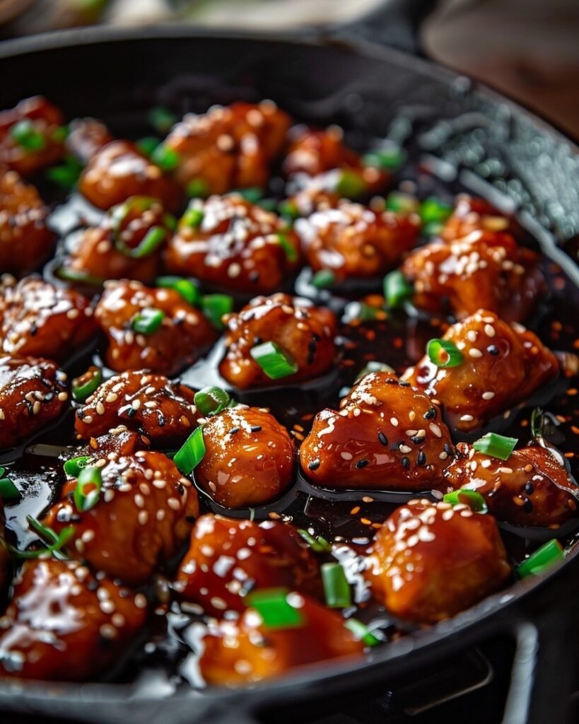 glazed-sesame-chicken-skillet-recipe