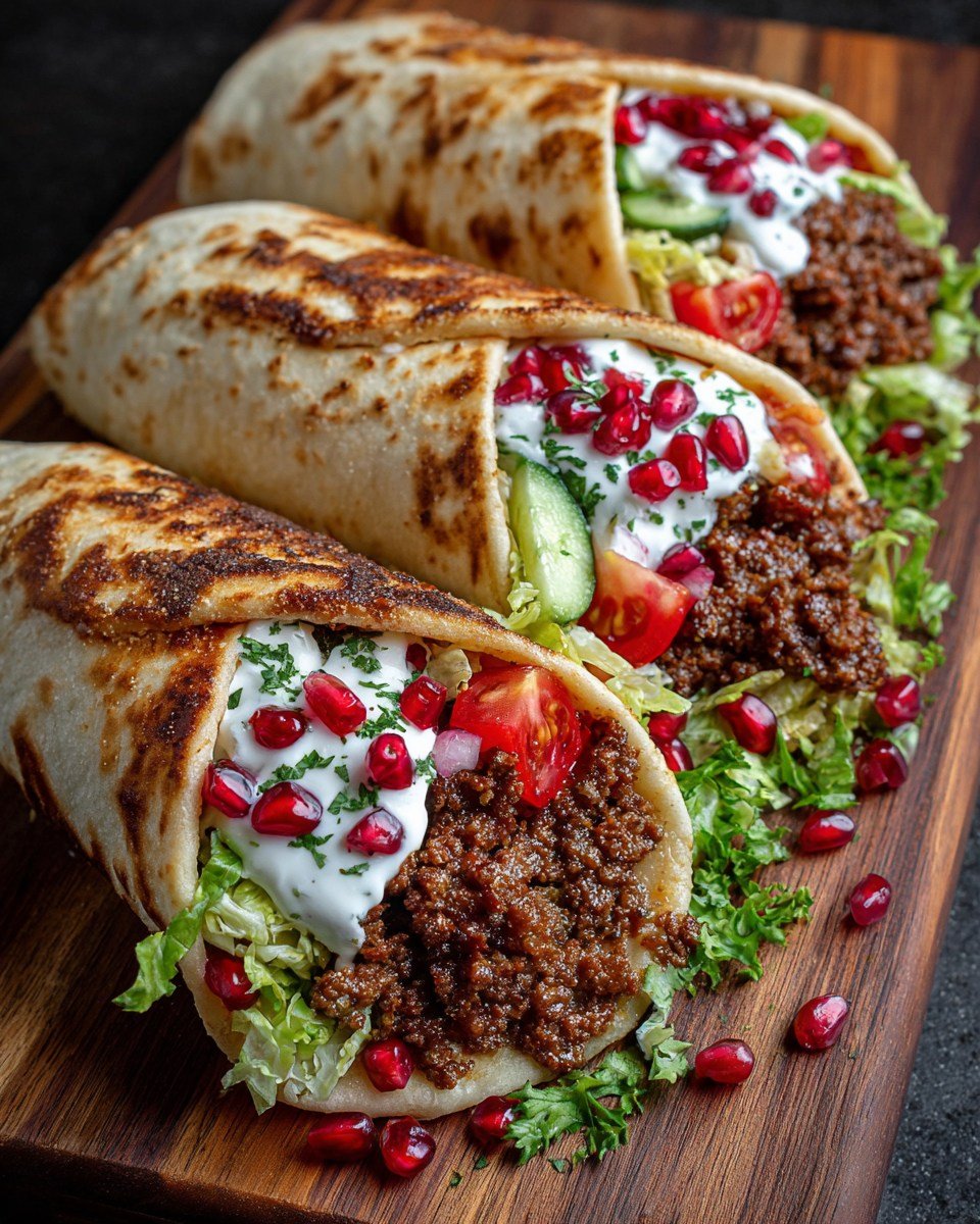 mediterranean-ground-beef-pita-wraps