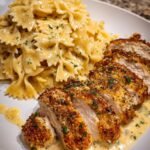 baked-caesar-chicken-four-cheese-bowtie-pasta-recipe