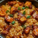sweet-and-spicy-firecracker-chicken-with-crispy-bacon-and-honey-glazed-jasmine-rice-skillet
