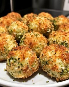 BAKED BROCCOLI CHEESE BALLS
