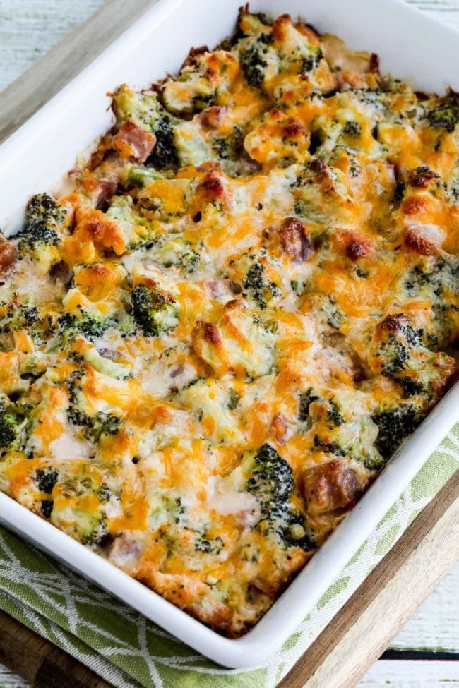 Ham-and-Broccoli-Casserole-Au-Gratin