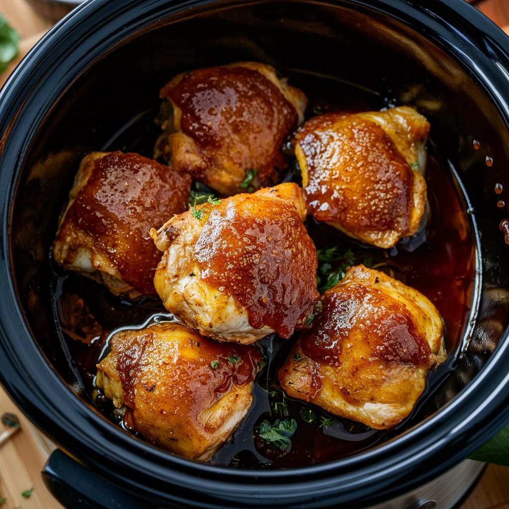 slow-cooker-honey-garlic-chicken-thighs