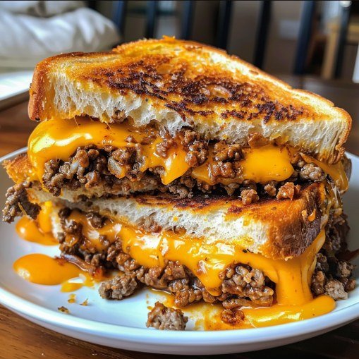 Ground-Beef-Grilled-Cheese-Sandwiches 
