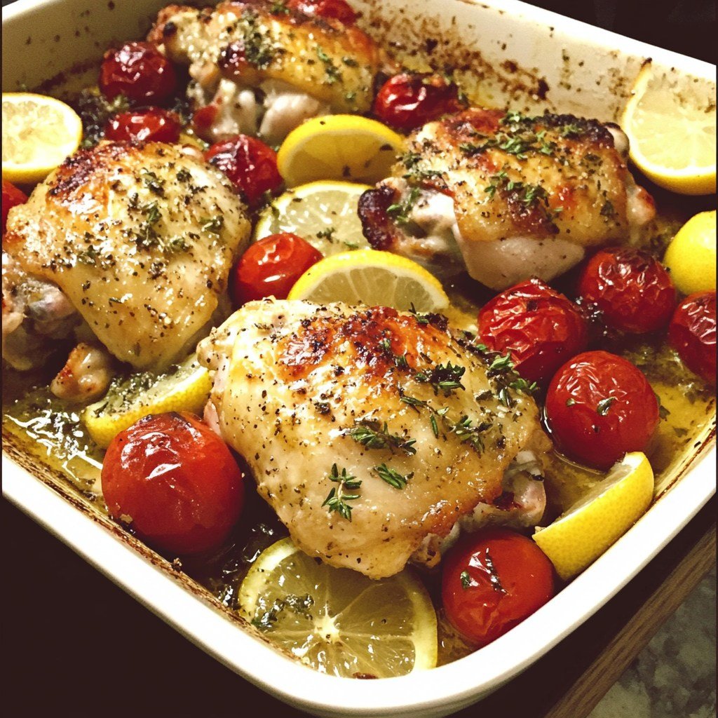 Greek-Lemon-Oven-Roasted-Chicken-Thighs