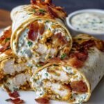 homemade-crispy-bacon-ranch-chicken-wraps