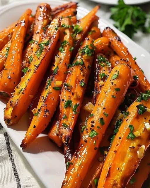 honey-garlic-butter-roasted-carrots