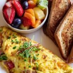 Cheesy-Veggie-Omelette-with-Ham