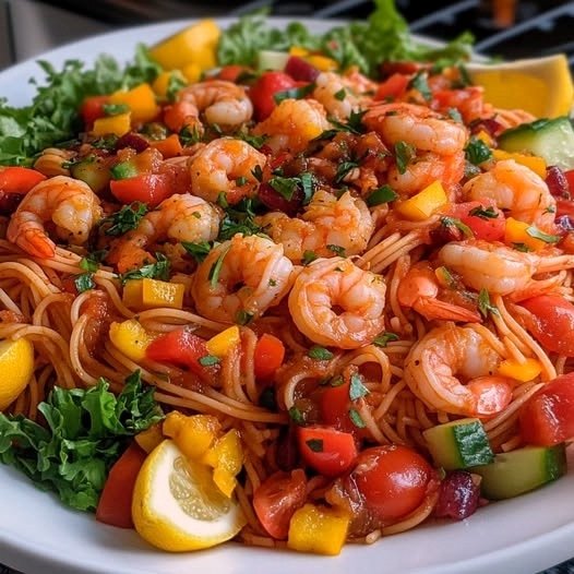 Pasta-with-Shrimp-Salad