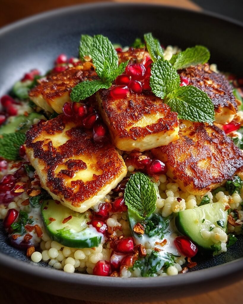 Halloumi-&-Pomegranate-Couscous-Salad