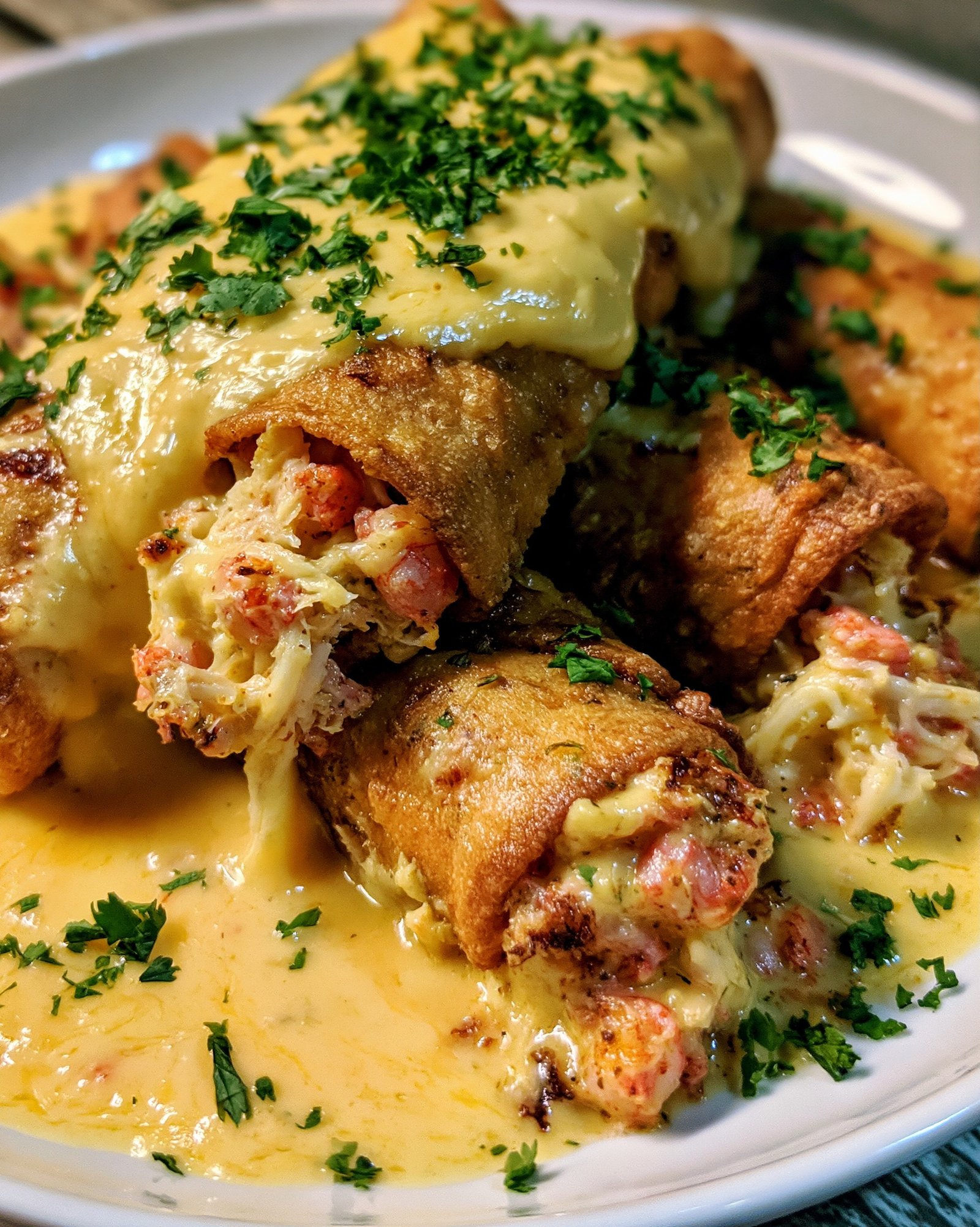 Cheesy-Crab-and-Shrimp-Taquitos 