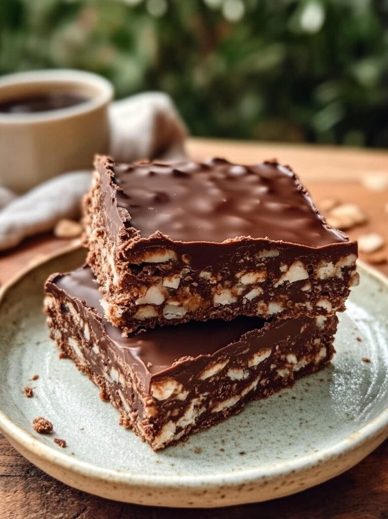 crunchy-no-bake-chocolate-biscuit-slice-with-coconut-glossy-dark-chocolate