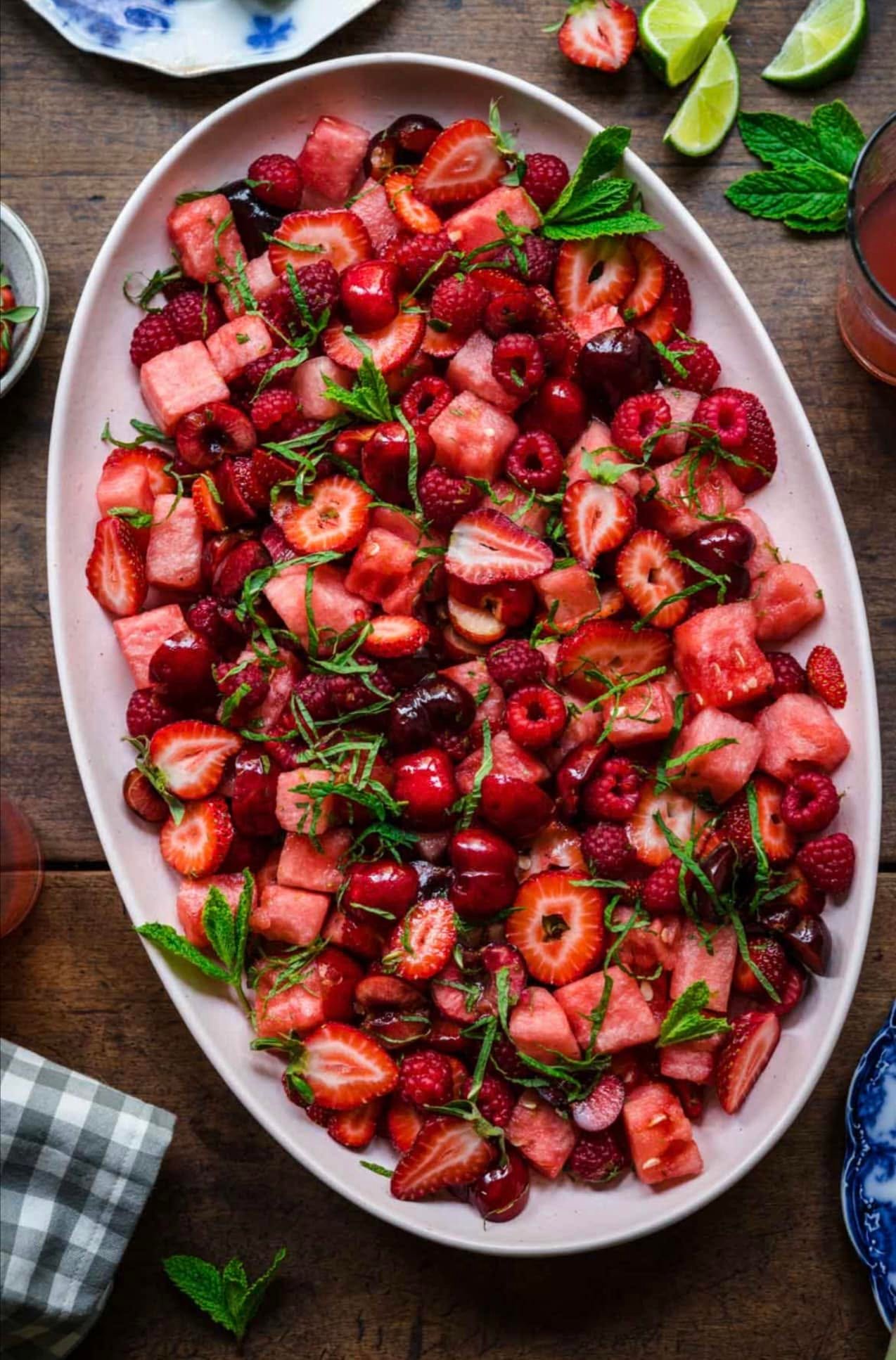 Watermelon-Fruit-Salad-with-Lime-Mint-Dressing