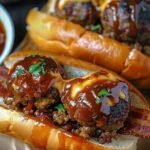 Bourbon-BBQ-Bacon Cheeseburger-Meatball-Subs