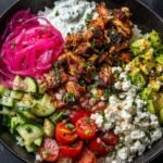 spiced-chicken-greek-rice-bowl-with-avocado-tzatziki