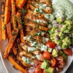 Chicken-&-Sweet-Potato-Bowl-with-Avocado-Tomato-Salad