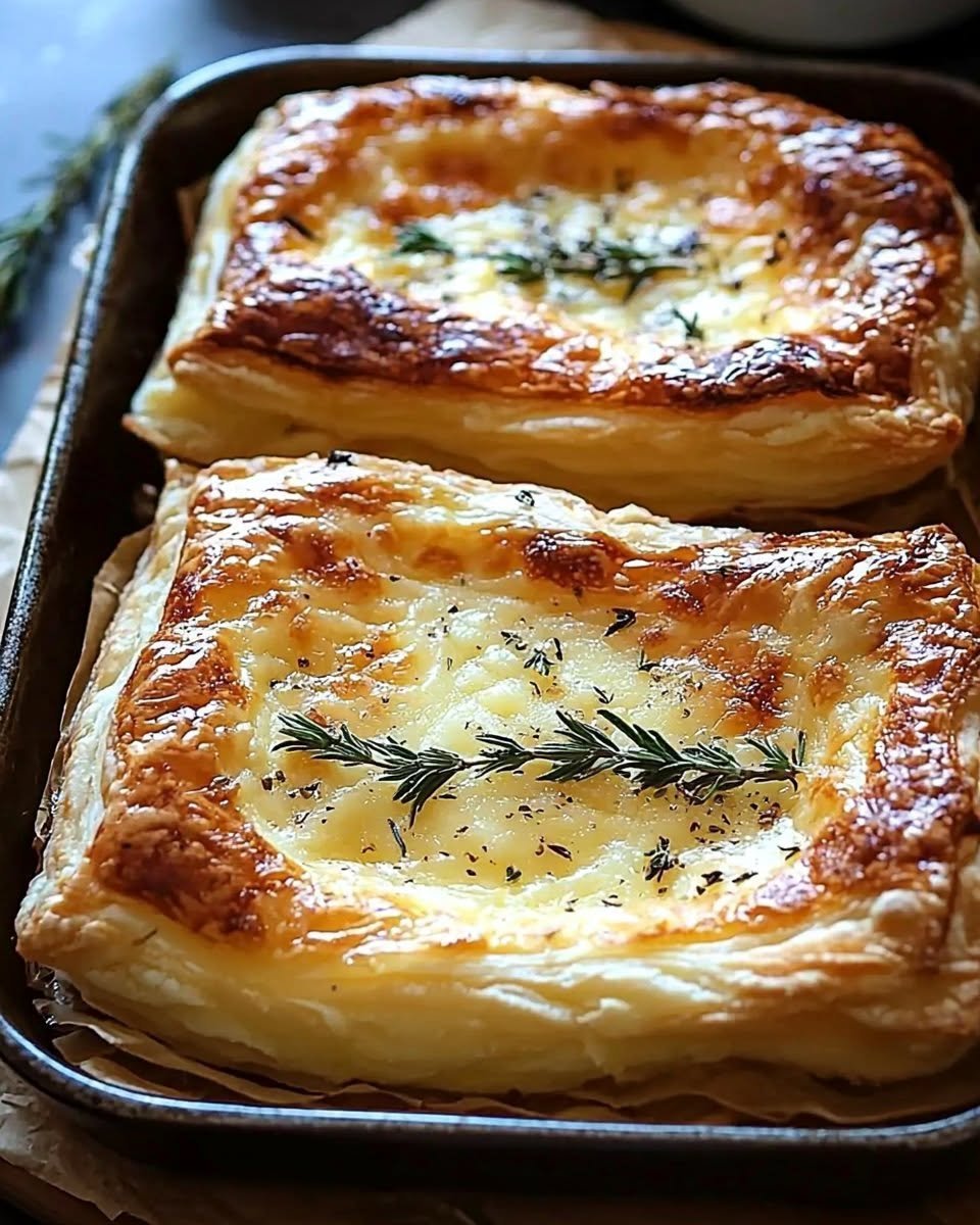 baked-puff-pastry-with-melted-cheese-and-rosemary