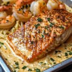 creamy-garlic-butter-shrimp-seared-salmon