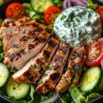 grilled-chicken-greek-salad-with-tzatziki