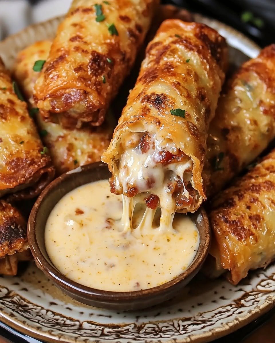 loaded-bacon-chicken-garlic-parmesan-egg-rolls