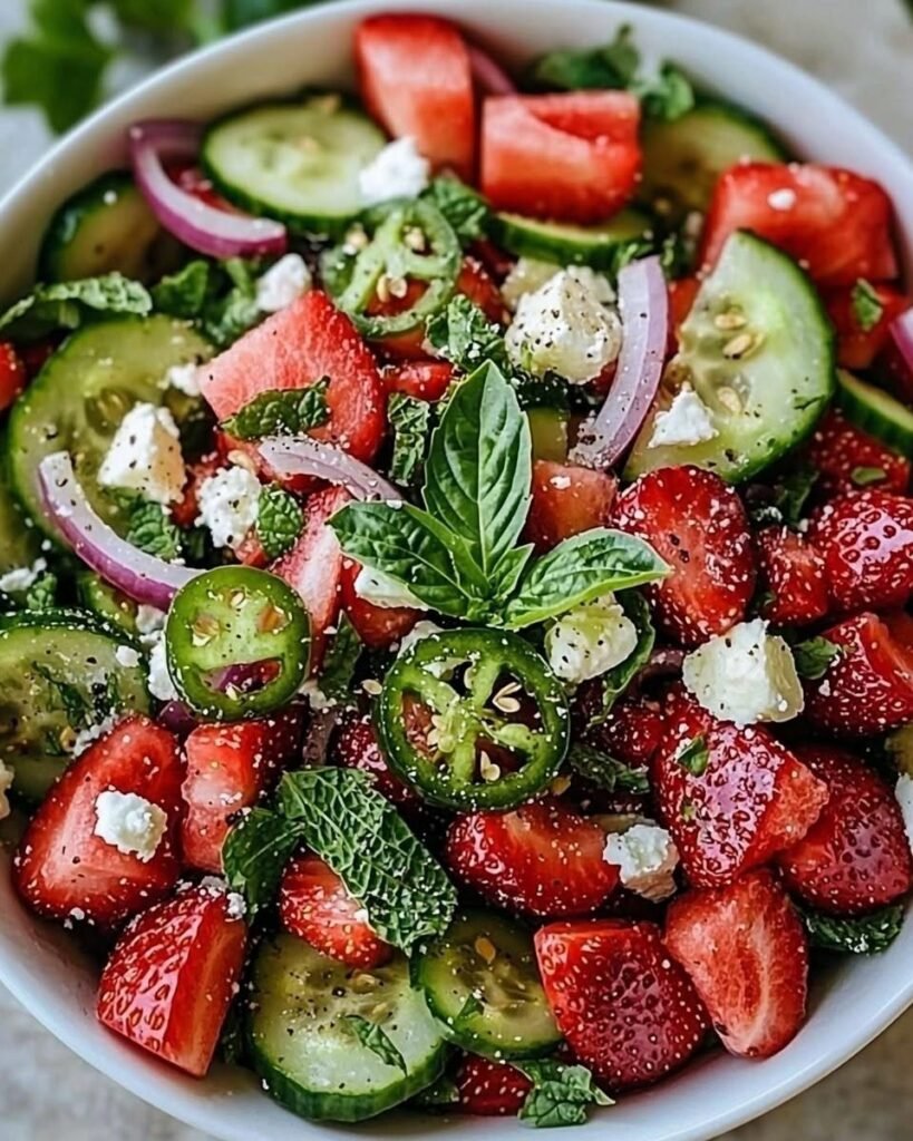 Strawberry-Cucumber-Feta-Salad