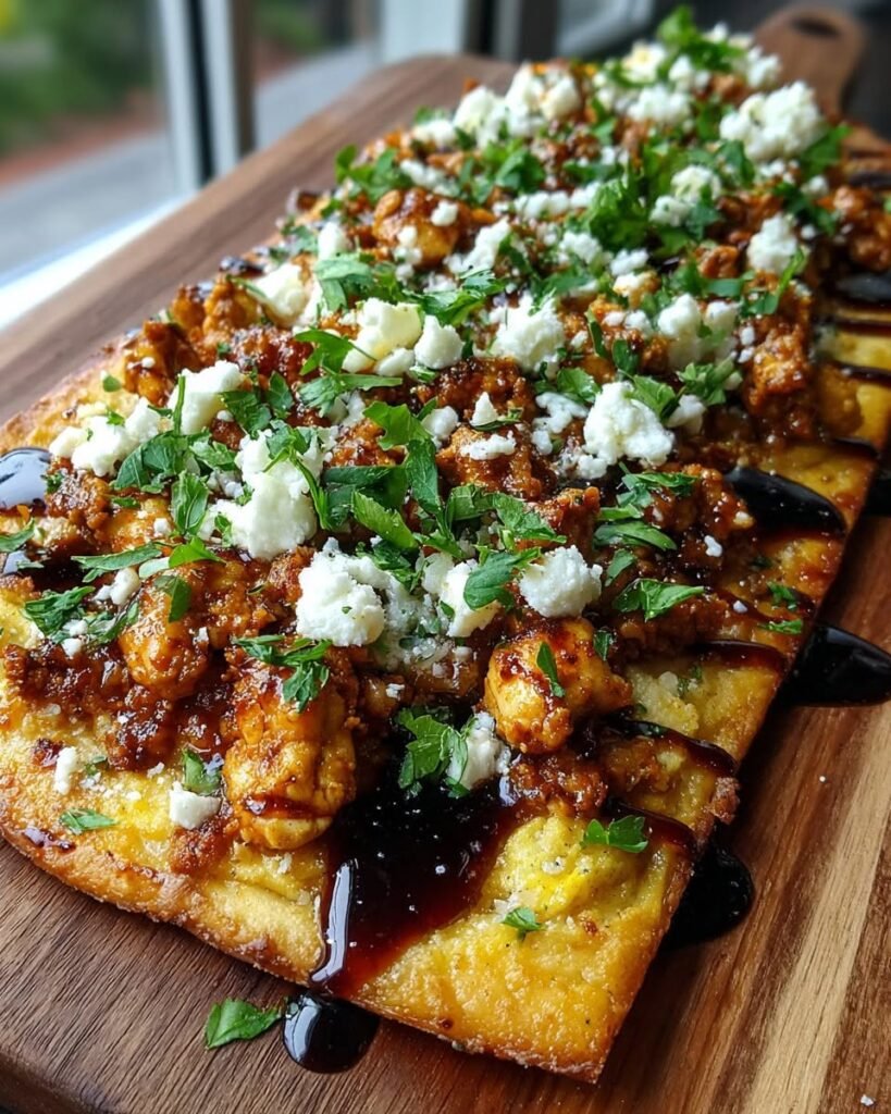 mediterranean-ground-chicken-flatbread-with-hot-honey
