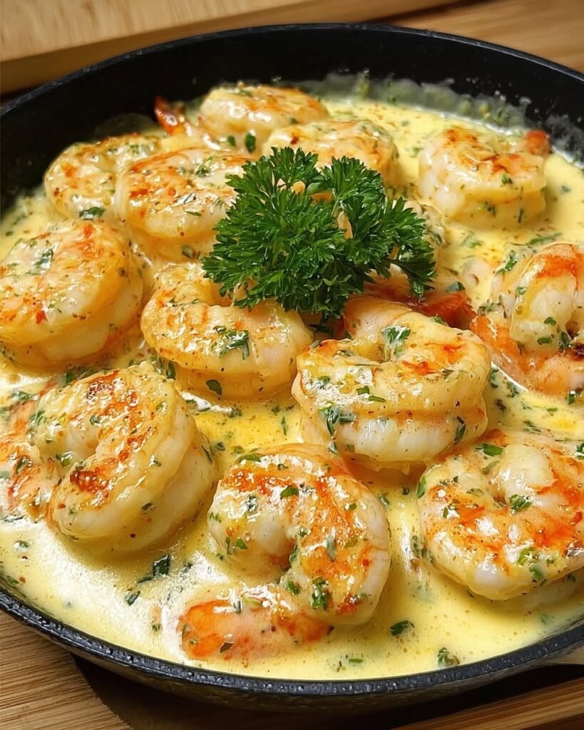 Creamy-Garlic-Butter-Shrimp-Skillet