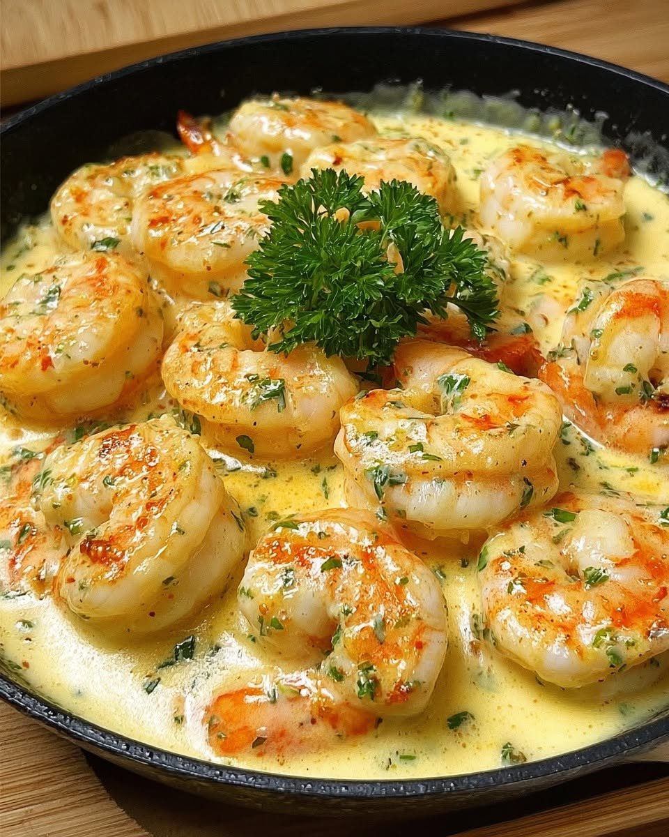 Creamy-Garlic-Butter-Shrimp-Skillet