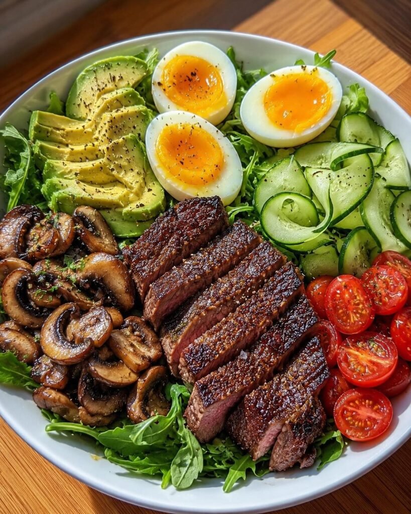 seared-steak-avocado-salad-bowl