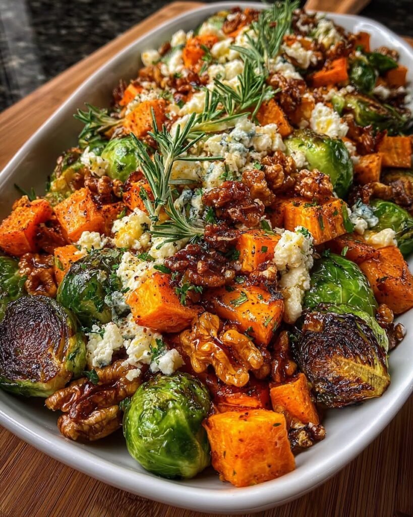 caramelized-sweet-potato-brussels-sprouts-carrots-with-feta