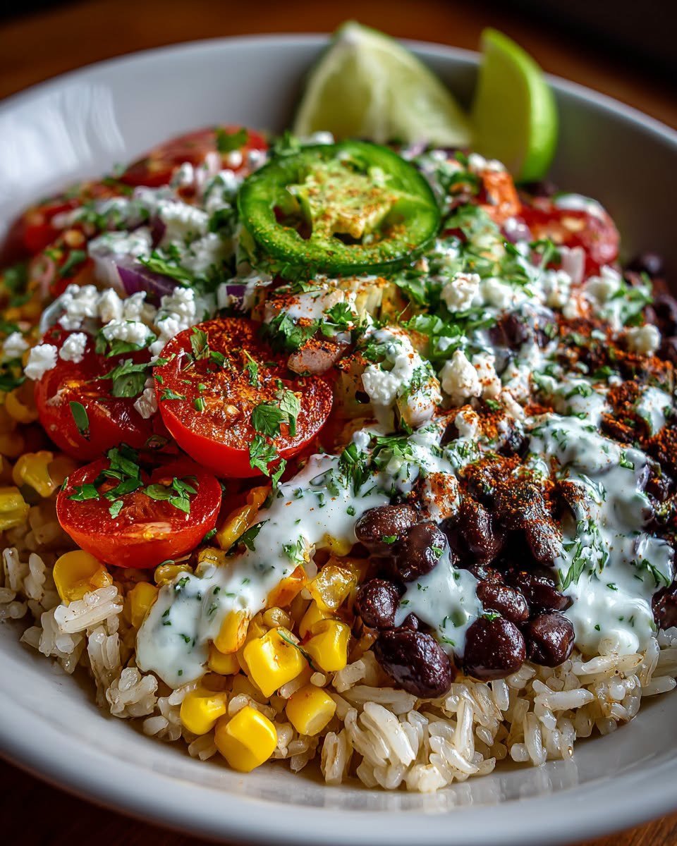black-bean-and-rice-bowl-with-cilantro-lime-yogurt-sauce