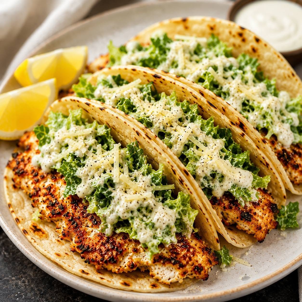 chicken-caesar-smash-tacos