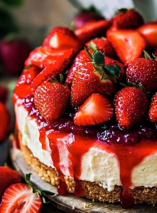No-Bake Strawberry Cheesecake Delight