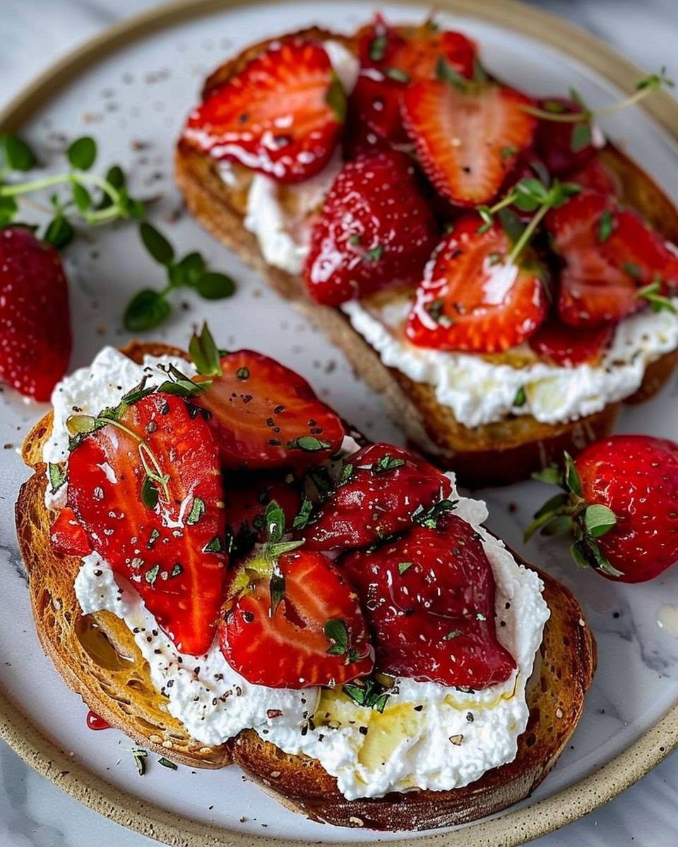 Roasted-Strawberry-Whipped-Ricotta-Toast