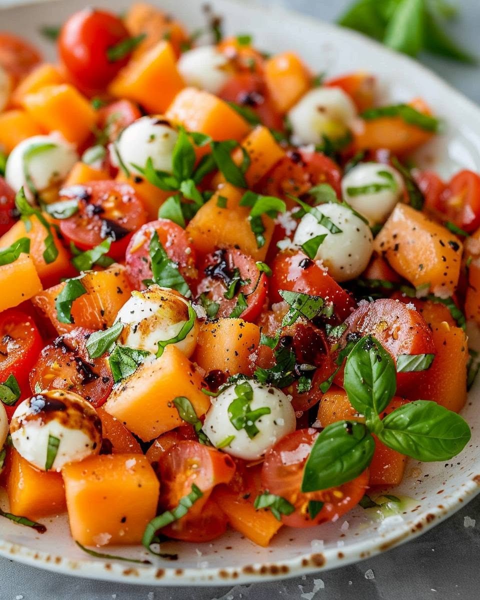 Cantaloupe-and-Heirloom-Tomato-Salad