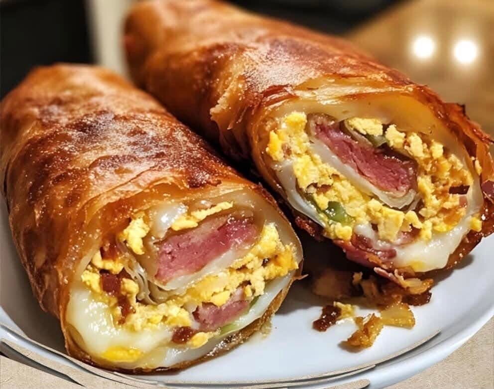 Loaded Reuben Egg Rolls