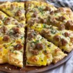 Biscuits and Sausage Gravy Breakfast Pizza