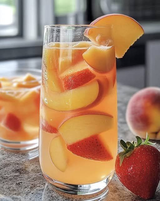 Peach Strawberry Lemonade