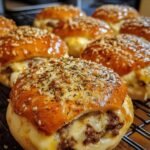 Garlic Parmesan Cheeseburger Bombs